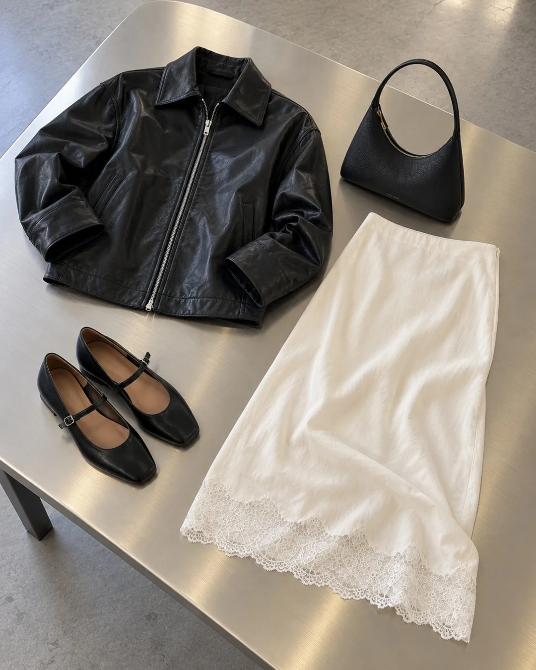 Lace & Leather · The pieces