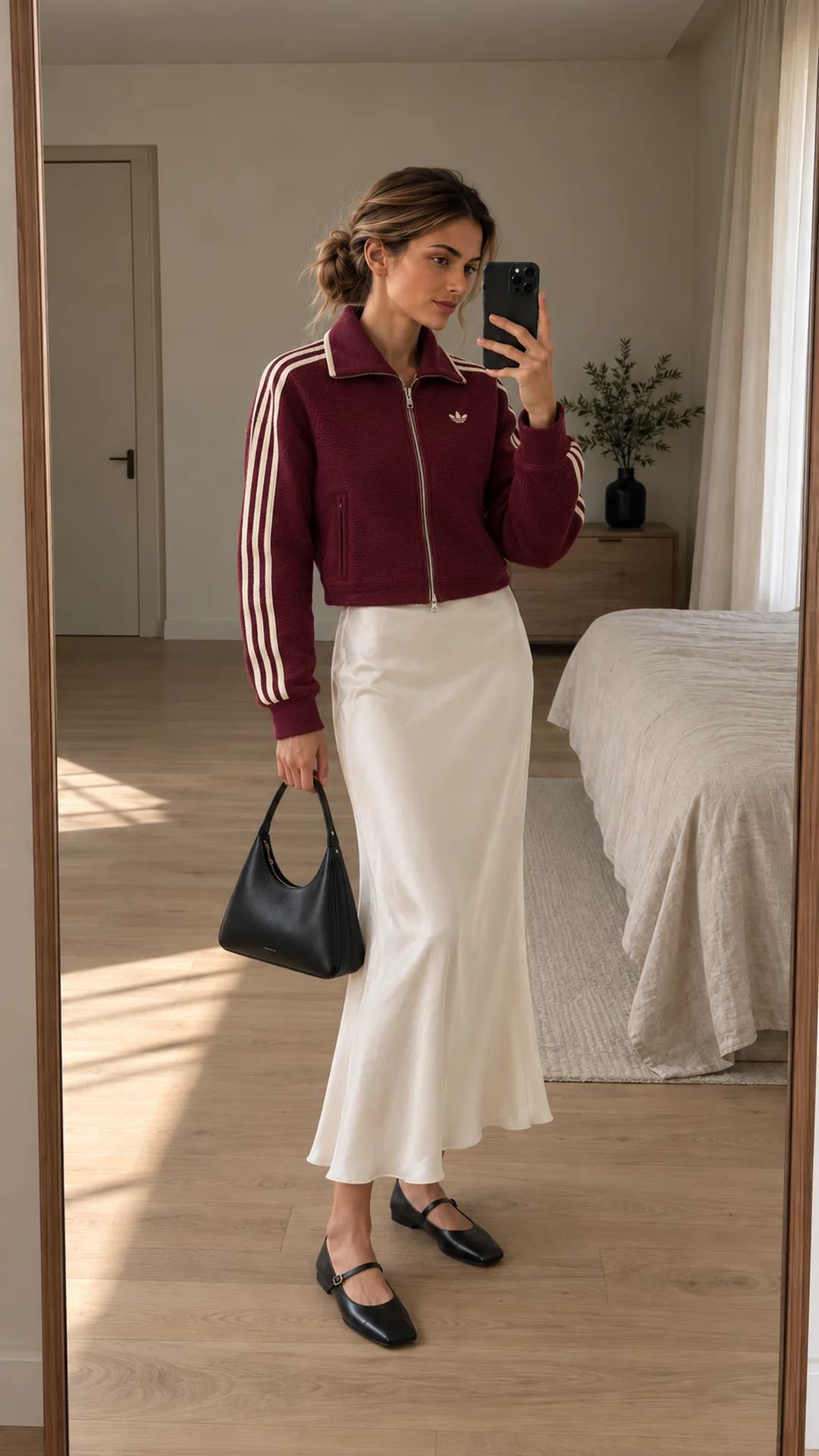 Sport & Satin · The Chicest Outfits Pair Things That Shouldn’t Work