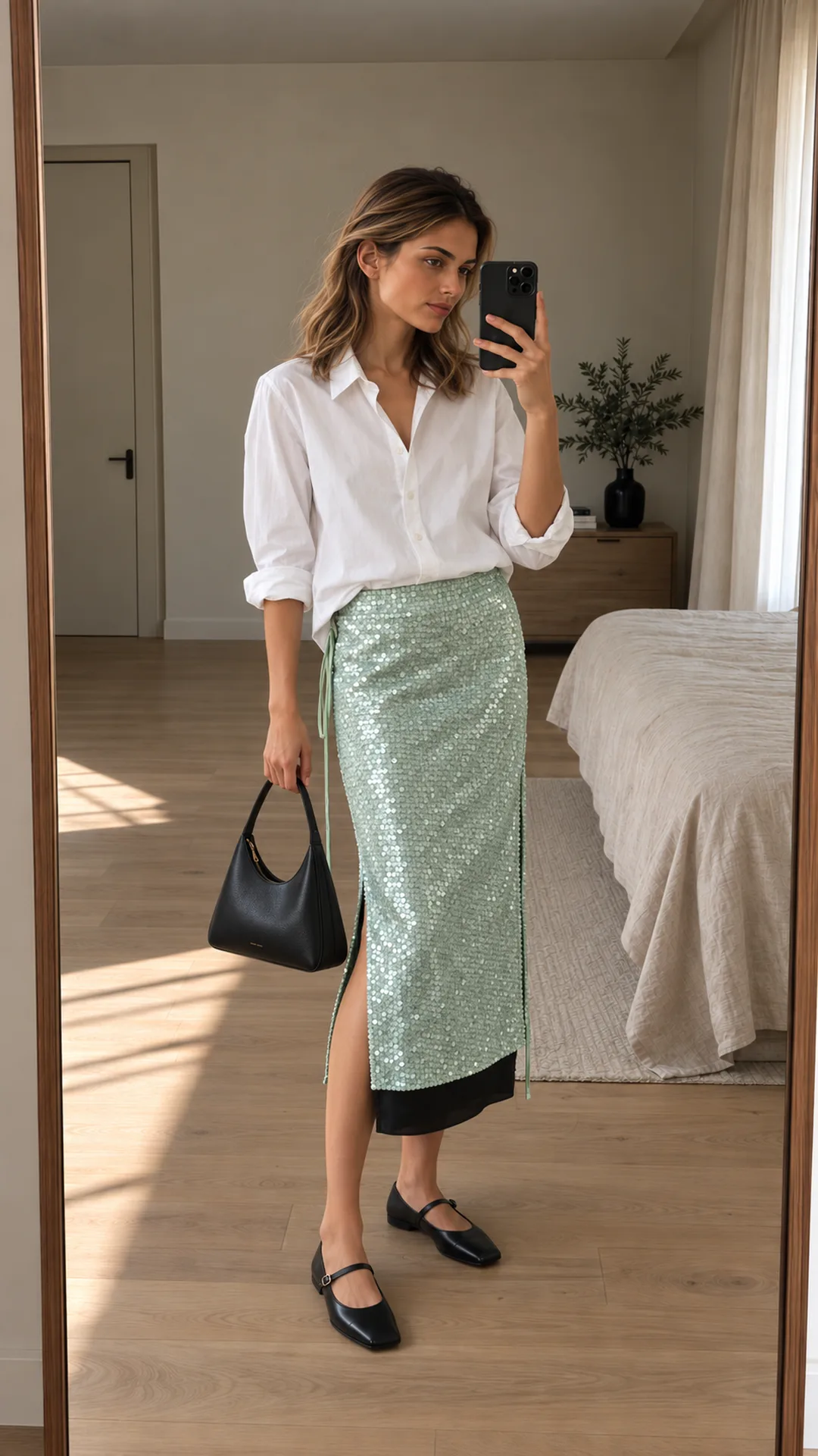 Poplin & Sequins · The Chicest Outfits Pair Things That Shouldn’t Work