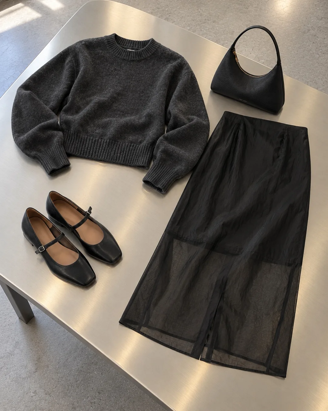 Knit & Sheer · The pieces
