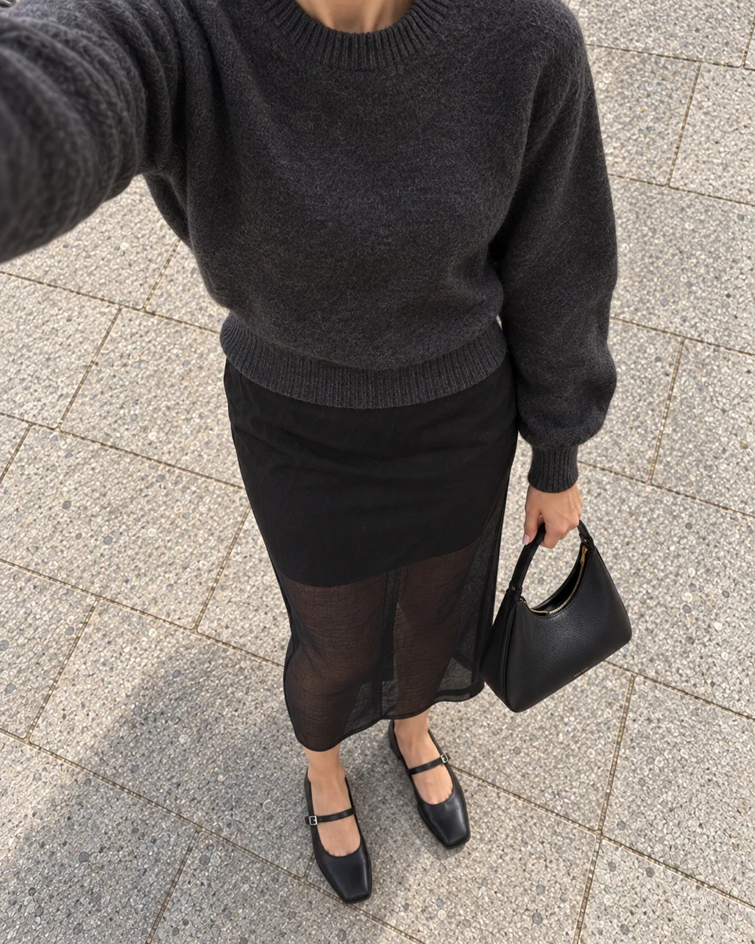 Knit & Sheer · From above