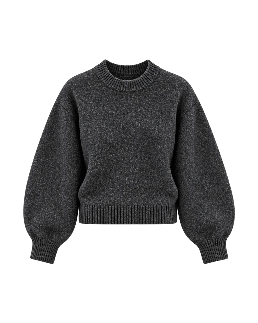 ARKET Pure Wool Cinched-Waist Jumper