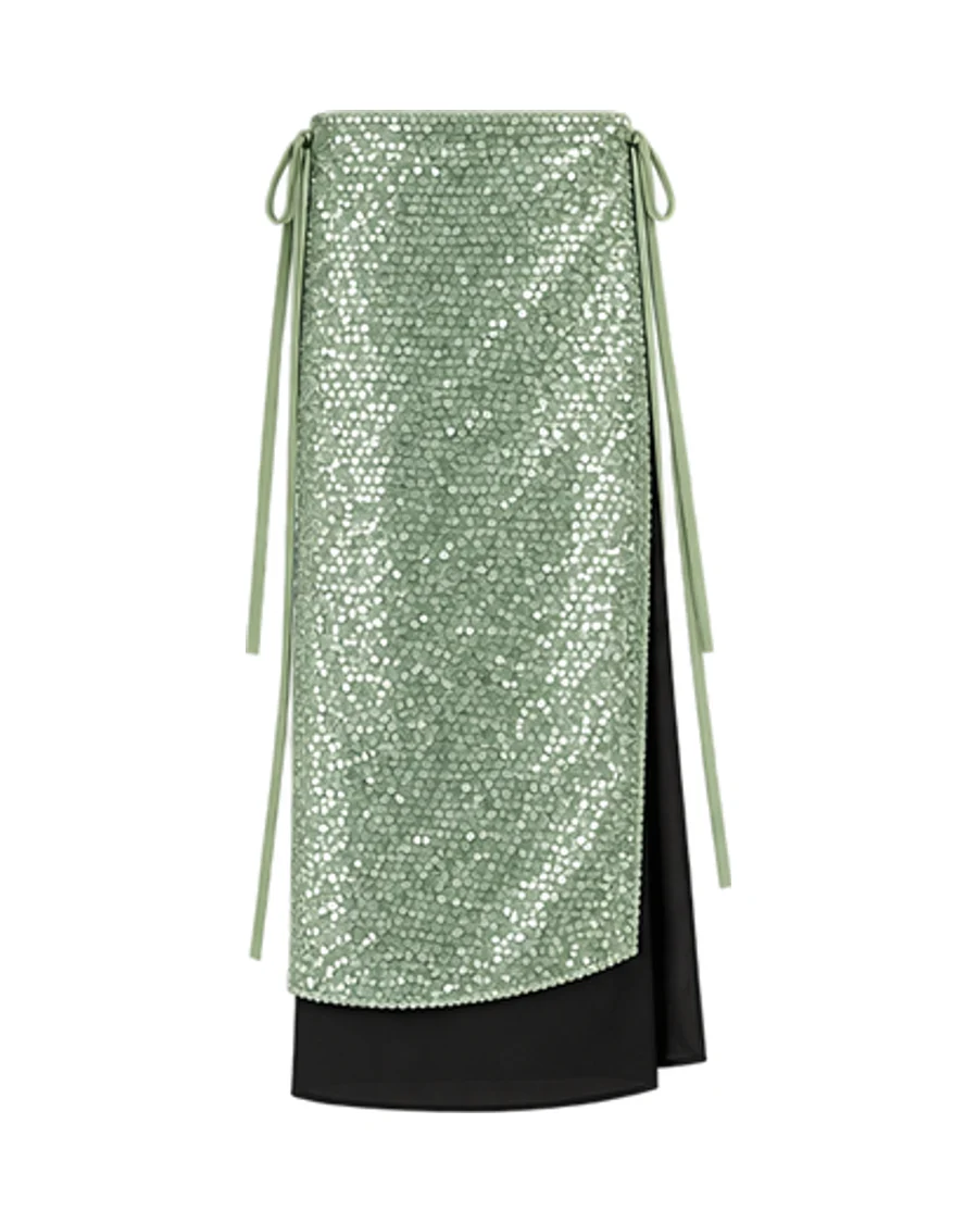 Zara ZW Collection Sequined Skirt