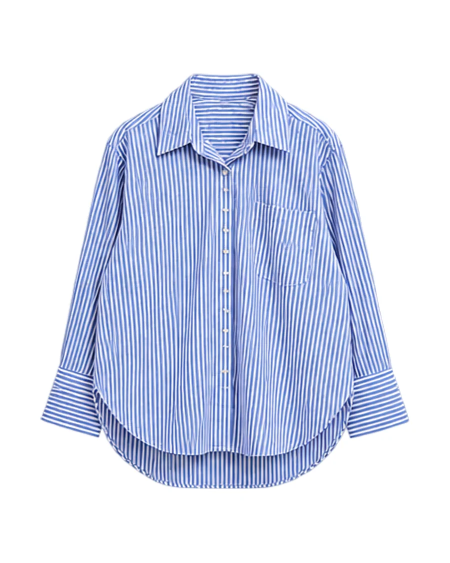 & Other Stories Oversized High-Low Hem Shirt