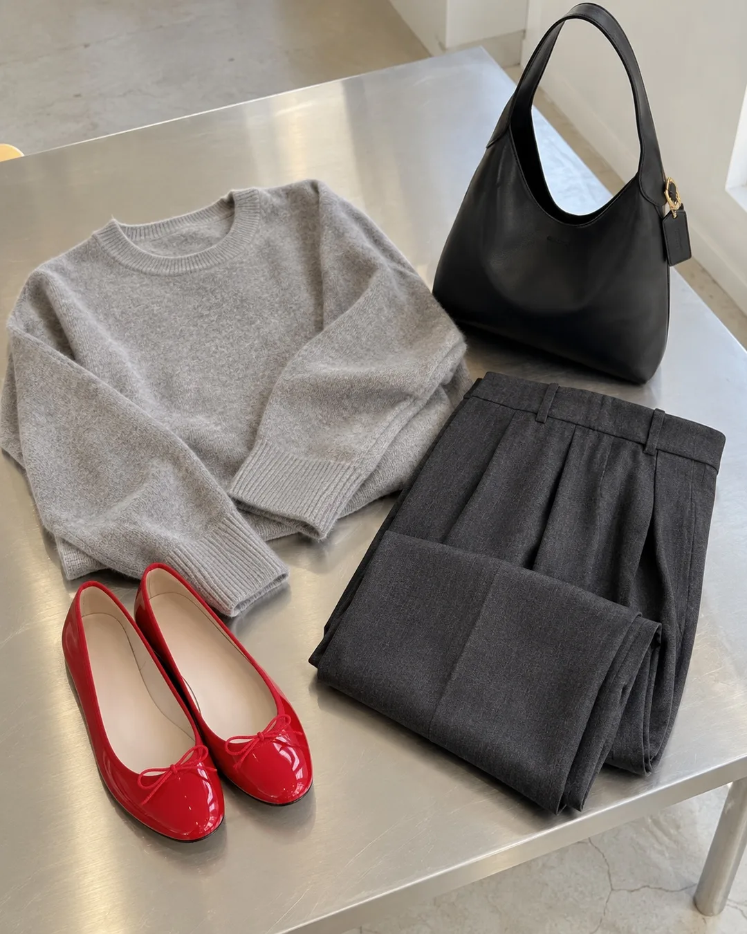 Grey + Red · The pieces