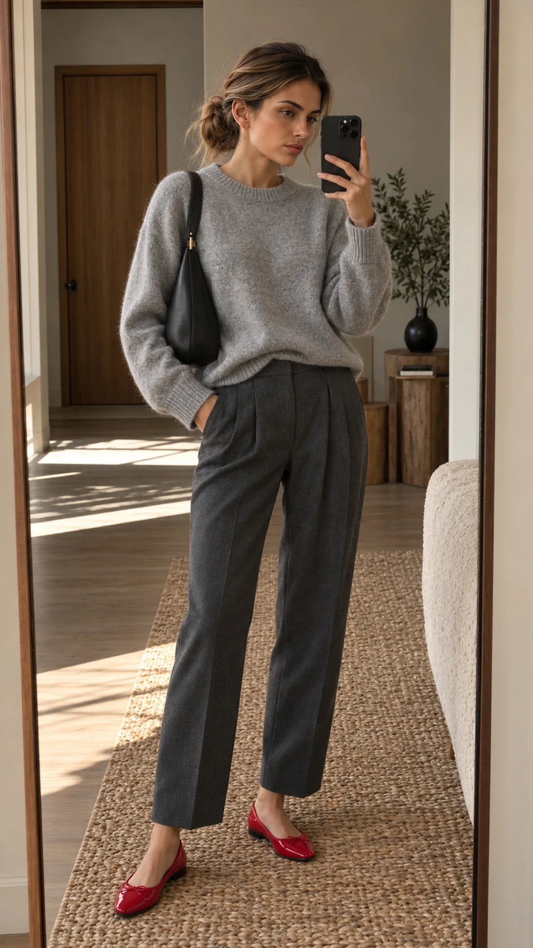 Grey + Red · Jennifer Lawrence's Best Styling Trick Is Hiding in Plain Sight