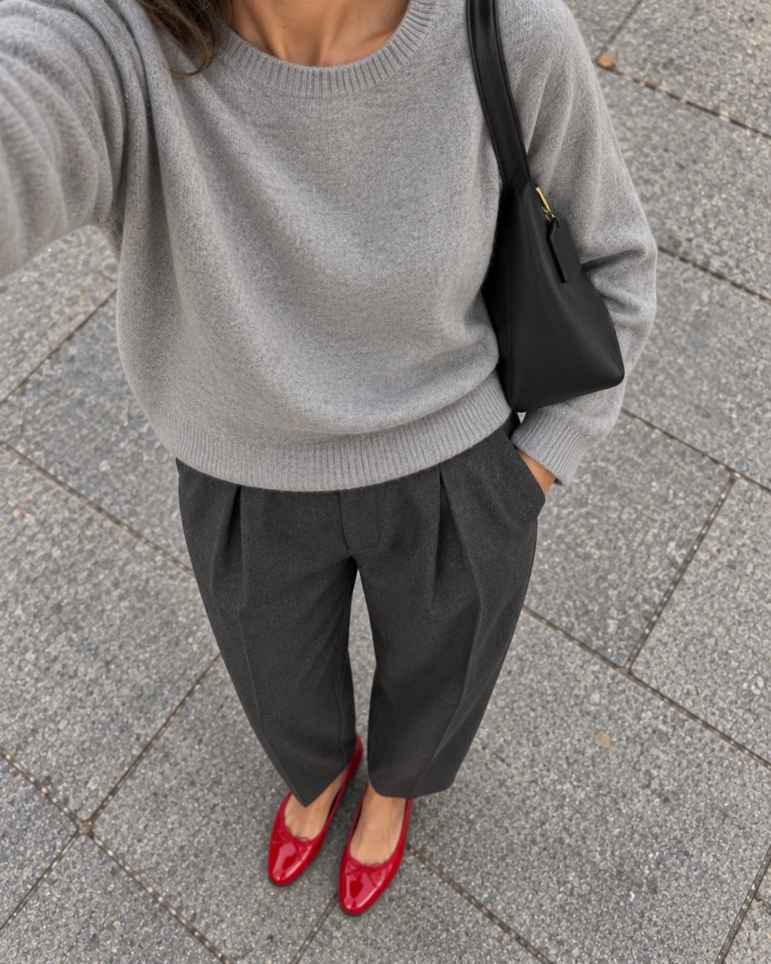 Grey + Red · From above