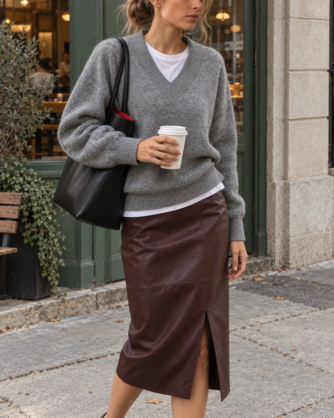 Grey Meets Burgundy · Photo 2