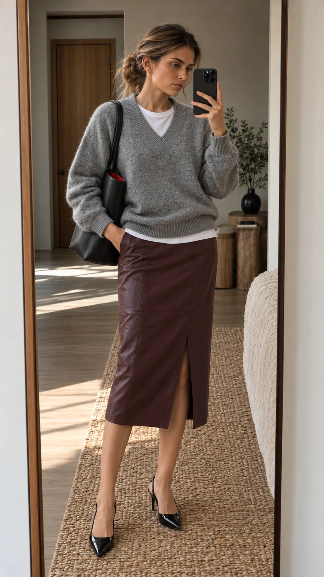 Grey Meets Burgundy · Photo 3